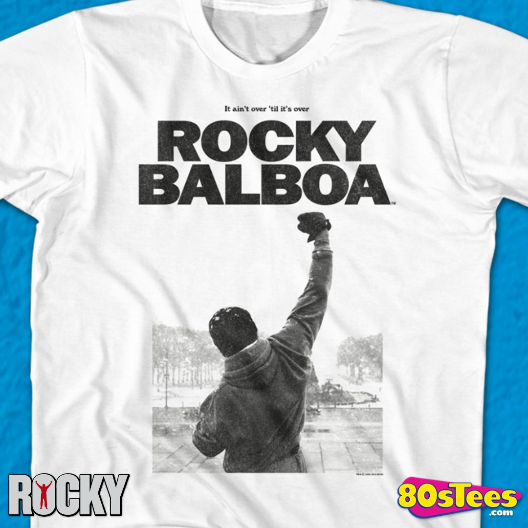 5XL Rocky Balboa  T-Shirt Movie Mens New For The Kids in Natural in Sizes SM